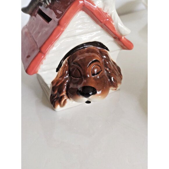 Rare Vintage Goebel Hummel Naughty Cats/Sleeping Dog Coin Bank 6.5" Tall 1950's - Picture 8 of 13